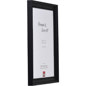 Cornice per foto in legno Effect Profilo 2420 Nero 28x35 cm Vetro decorativo