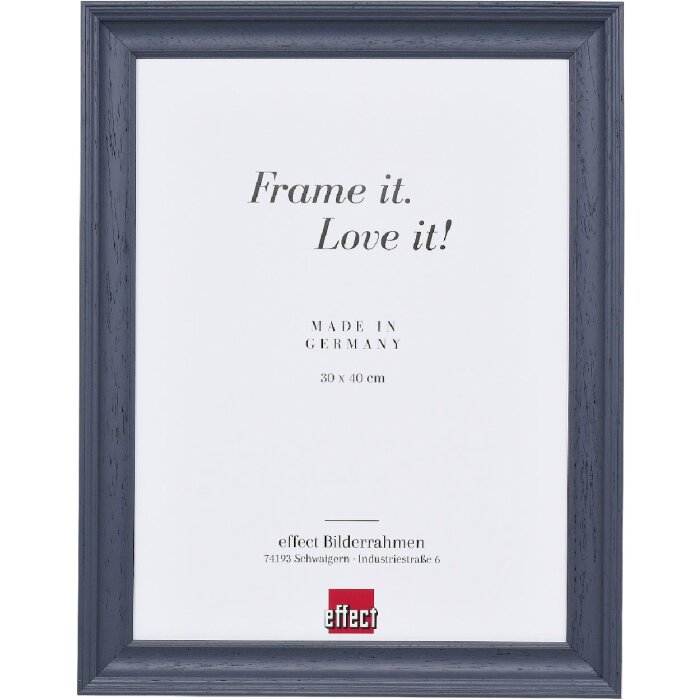 Cornice per foto in legno Effect Profilo 2420 Grigio 13x13 cm Vetro antiriflesso