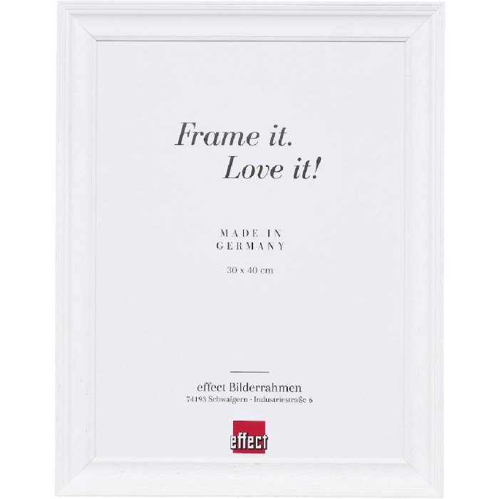 Cornice per foto Effect Holz-Bilderrahmen Profil 2420 bianco 35x50 cm vetro trasparente