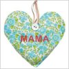 Mini card cuore in tessuto