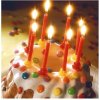 Artebene biglietto dauguri mini card candele per torta