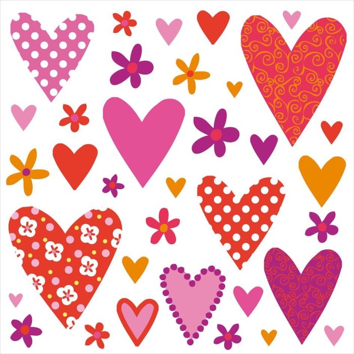 Mini card Artebene motivo cuore mix