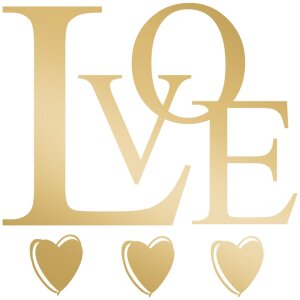Mini card Art Level Embossing-Amore-Oro
