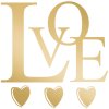 Mini card Art Level Embossing-Amore-Oro