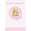 Carta del bambino Teddy rosa