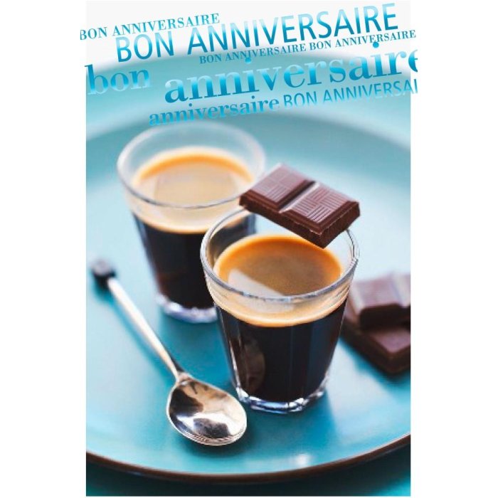 Biglietto Bon Anniversaire