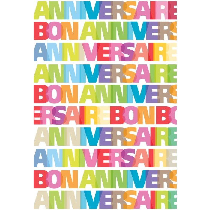 Carta Artebene Bon Anniversaire-multic.