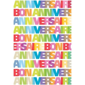 Carta Artebene Bon Anniversaire-multic.