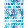 Carta Artebene Bon Anniversaire-blu