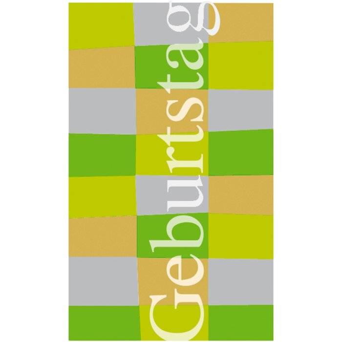 Biglietto di auguri per il compleanno Cosmopolitans verde
