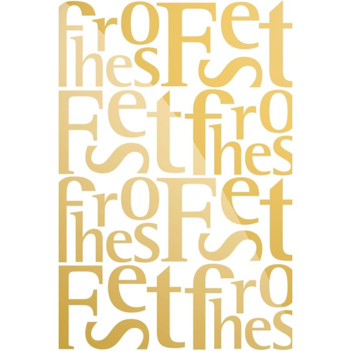 Biglietto Buon Natale Typo oro