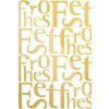 Biglietto Buon Natale Typo oro