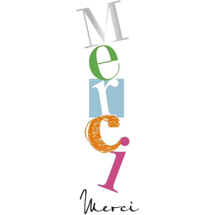 Carta Art Level Emboss-Merci-Rosso