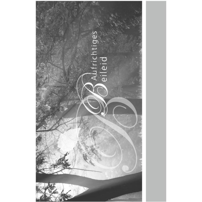 Carta a livello artistico Goffratura-Lutto-Foresta