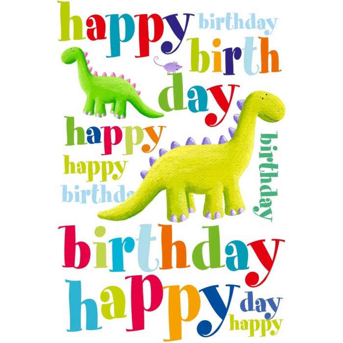 Artebene Card Embossing-Compleanno-Dino