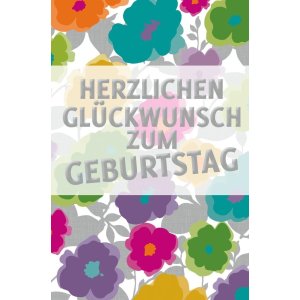 Artebene Card Foil-Birthday-Blossom Modern-
