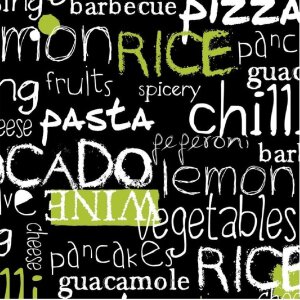 Tovaglioli di carta Culinaria nero