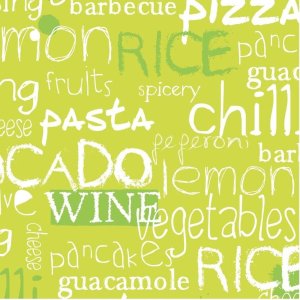 Tovaglioli di carta Culinaria verde chiaro