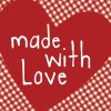 Tovaglioli di carta Cuore-Fatto con. Amore-rosso