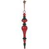 Appendi decorativo natalizio Clayre & Eef 5Y1404 in metallo Ø 9 cm x 57 cm Rosso e Verde