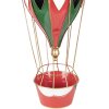 Decorazione mongolfiera Clayre & Eef 5Y1406 Rosso-Bianco Ø 26x62 cm