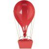 Decorazione mongolfiera Clayre & Eef 5Y1407 Rosso-Bianco 26x14x62 cm