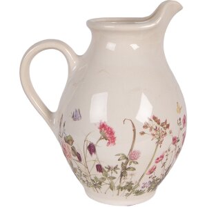 Brocca Decorativa Clayre & Eef 6CE2235M Beige Rosa 21x16x25 cm