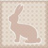 Tovaglioli di carta Bunny taupe 33x33 cm