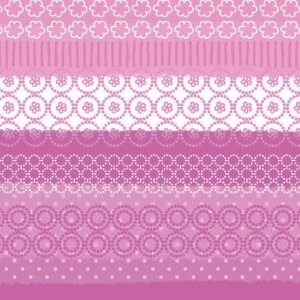 Tovaglioli di carta fantasia mista-strisce-rosa