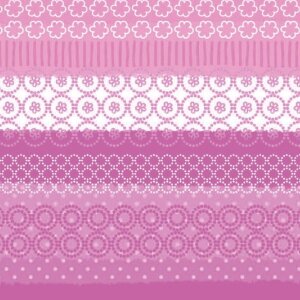 Tovaglioli di carta fantasia mista-strisce-rosa