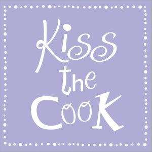 Tovaglioli di carta Kiss the Cook-mauve