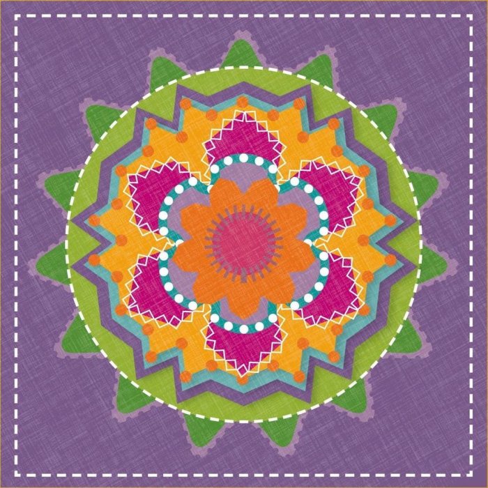 Tovaglioli di carta Kaleido-Plum
