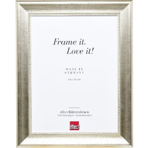Cornice per foto in legno Effect Profilo 95 Argento 45x60 cm Vetro museale