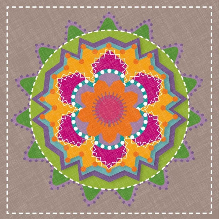 Tovaglioli di carta Kaleido-taupe