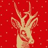 Tovaglioli di carta Roebuck-Rosso-Oro
