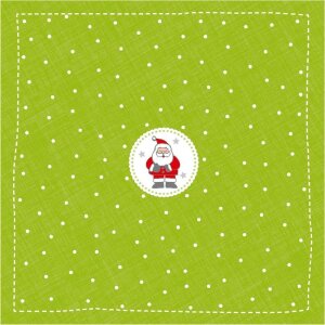 Tovaglioli di carta Babbo Natale-Mini-Verde