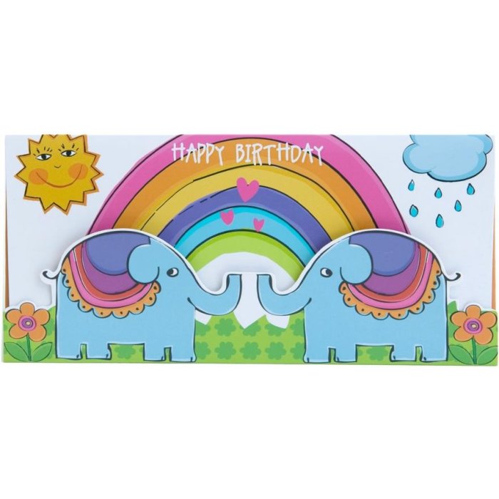 Artebene Busta porta soldi bambini-arcobaleno