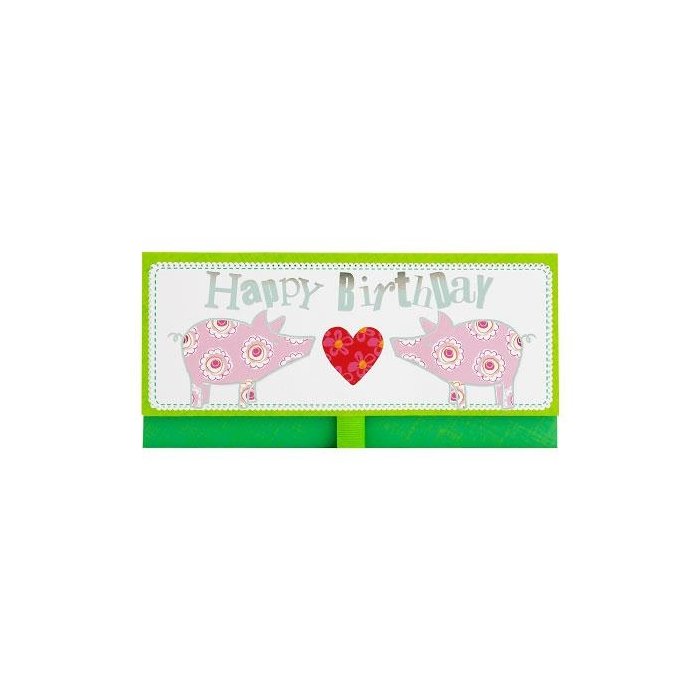 Busta porta soldi Artebene Compleanno-Pigs