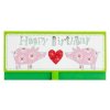 Busta porta soldi Artebene Compleanno-Pigs