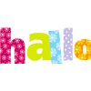 Artebene Biglietto Hello-Glitter-21x8 cm