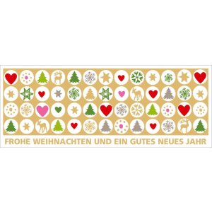 Carta dartista Foil-Natale-