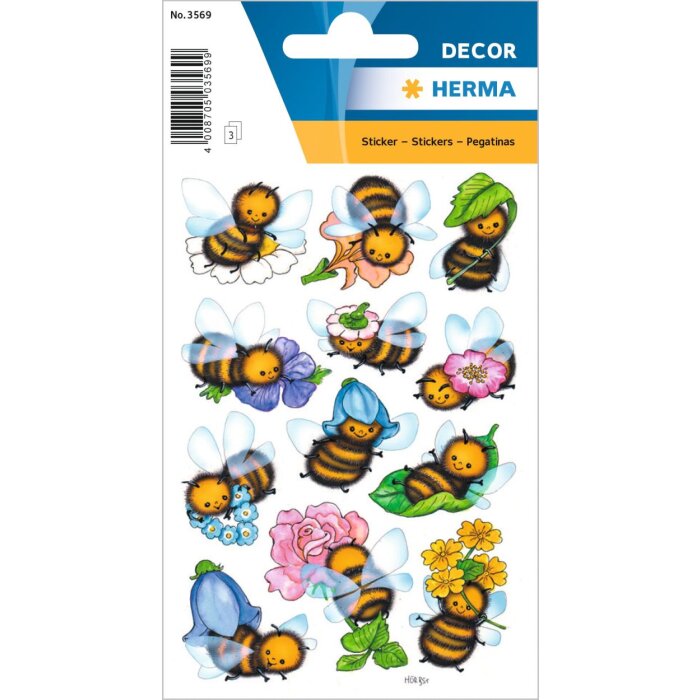 Etichette decorative decorazione Api divertenti
