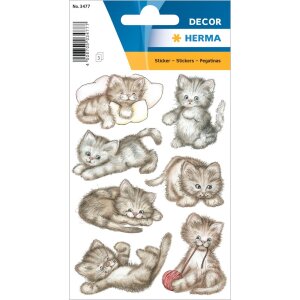 Etichette decorative Droll Kitten 3 sh.