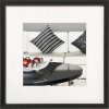 Walther Sedia con telaio in alluminio 20x20 cm nero