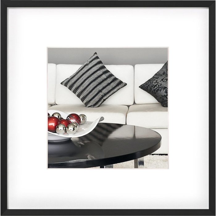 Walther Sedia con struttura in alluminio 30x30 nero