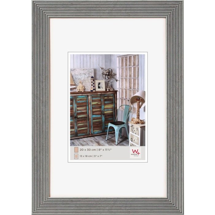 Cornice in legno Grado 30x40 cm argento