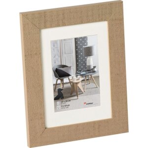 Cornice di legno beige marrone HOME 10x15 cm