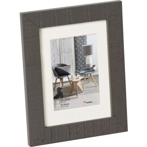Walther Cornice in legno Home grey 10x15 cm con Passepartout 7x10 cm