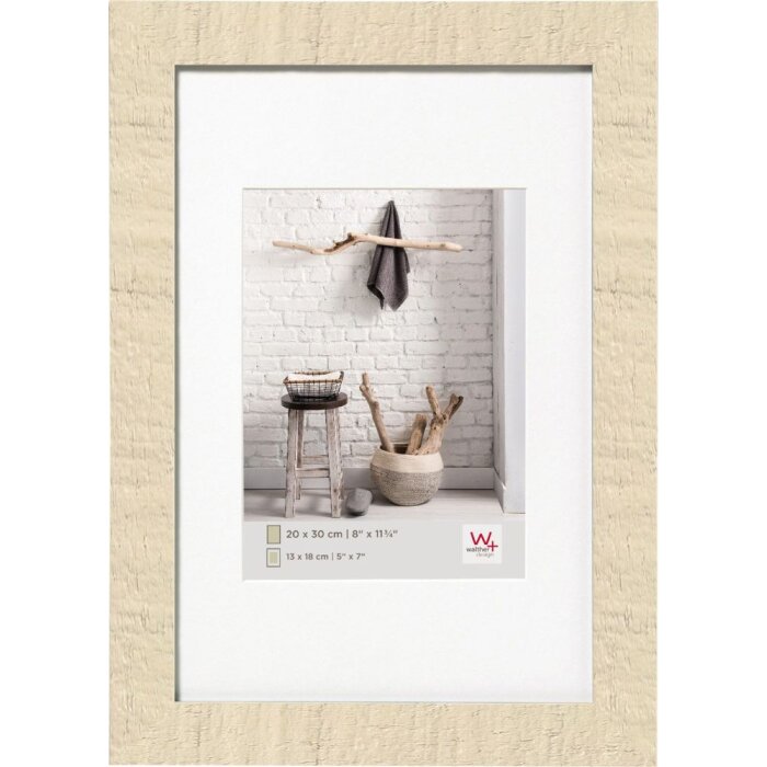 HOME Cornice in legno bianco crema 10x15 cm