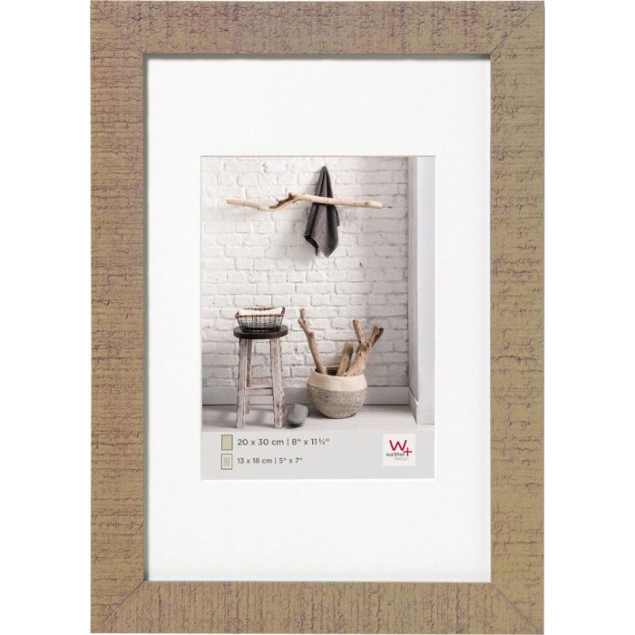 HOME Cornice in legno 30x40 cm beige marrone